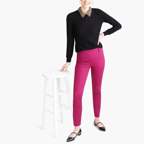NWT Womens Size 8 8x26 J. Crew Berry Winnie Ankle Pant in Stretch Cotton NEW - Picture 4 of 5